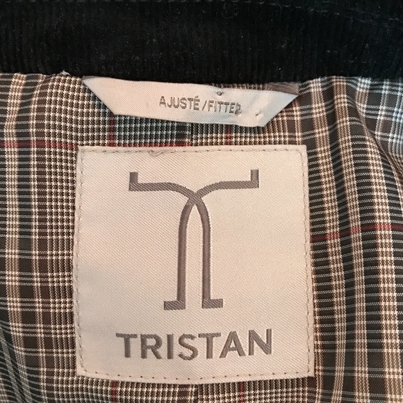 Tristan - Black Cordoroy Fitted Jacket - Picture 7 of 7